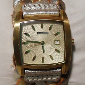 SOLD! Vintage Fossil JR-9017 Analog White Dial Watch